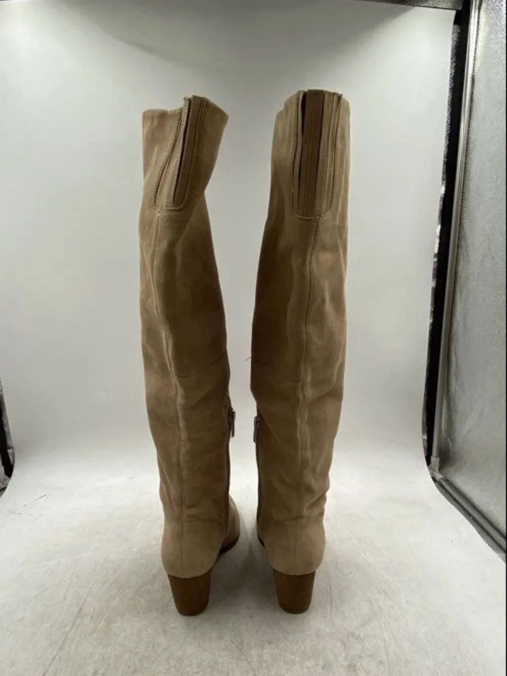 Vince Camuto Knee-High Tan Women Boots - US 8.5
